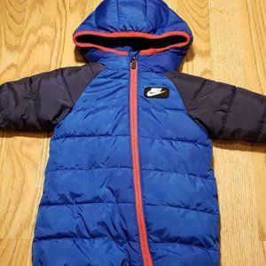 Nike Baby Boys Bunting Snow Suit  Size: 3 Months  Zip  Hooded